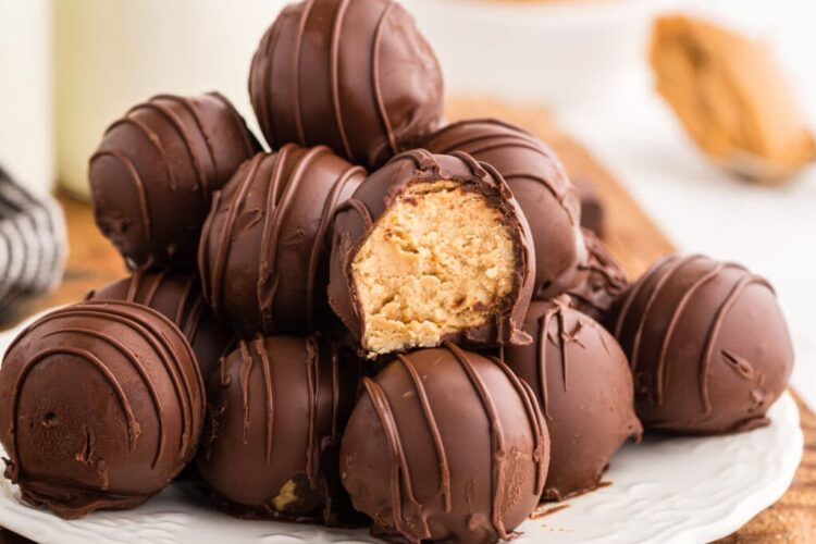 Chocolate-Dipped Peanut Butter Balls