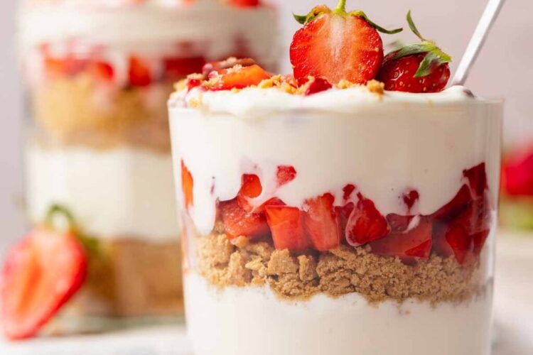 No-Bake High-Protein Cheesecake Jars